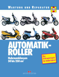 Automatik-Roller Hubraumklassen 50 bis 250 cm3 - Das Schrauberbuch für Rollerfahrer