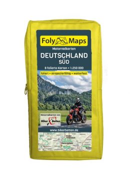 Cover: FolyMaps Motorradkarten-Set Deutschland Süd