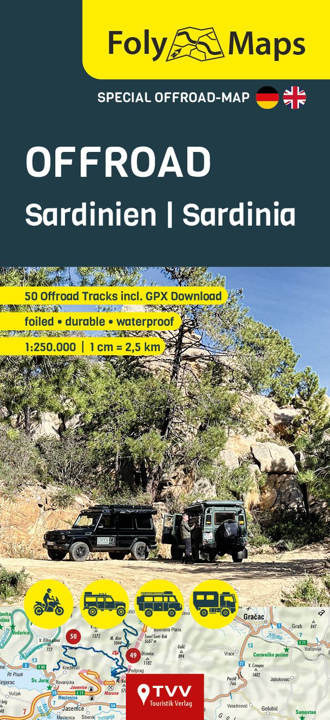 Cover: FolyMaps OFFROAD Karte Sardinien