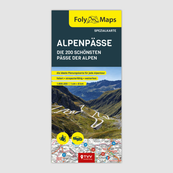 FolyMaps Straßen- und Tourenkarten  Alpenpässe