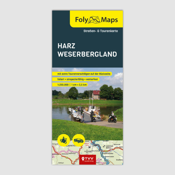 FolyMaps Straßen- und Tourenkarten  Harz — Weserbergland