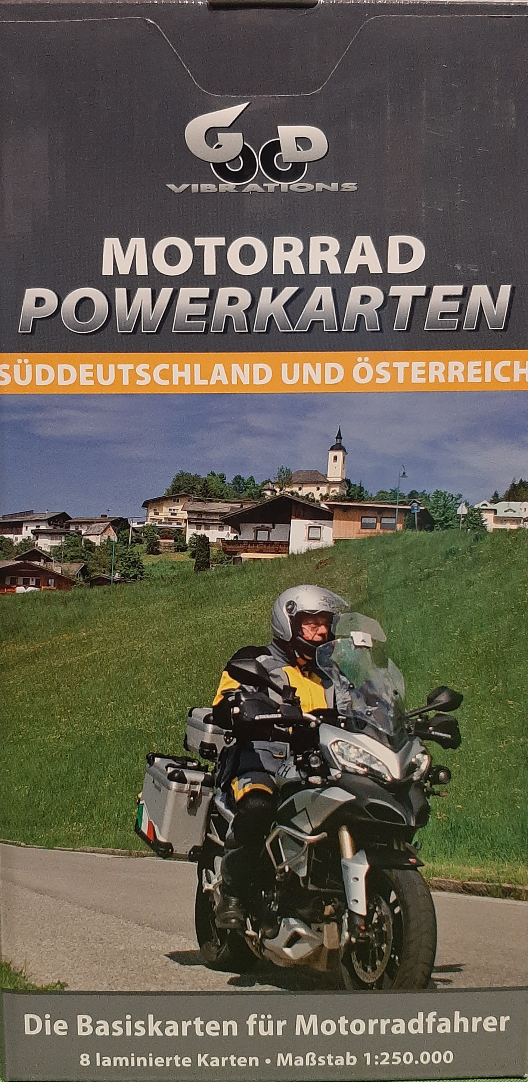Cover: Motorrad Powerkarten - Süddeutschland und Österreich