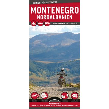 Cover: MoTourMaps MONTENEGRO & ALBANIEN NORD 1:250.000