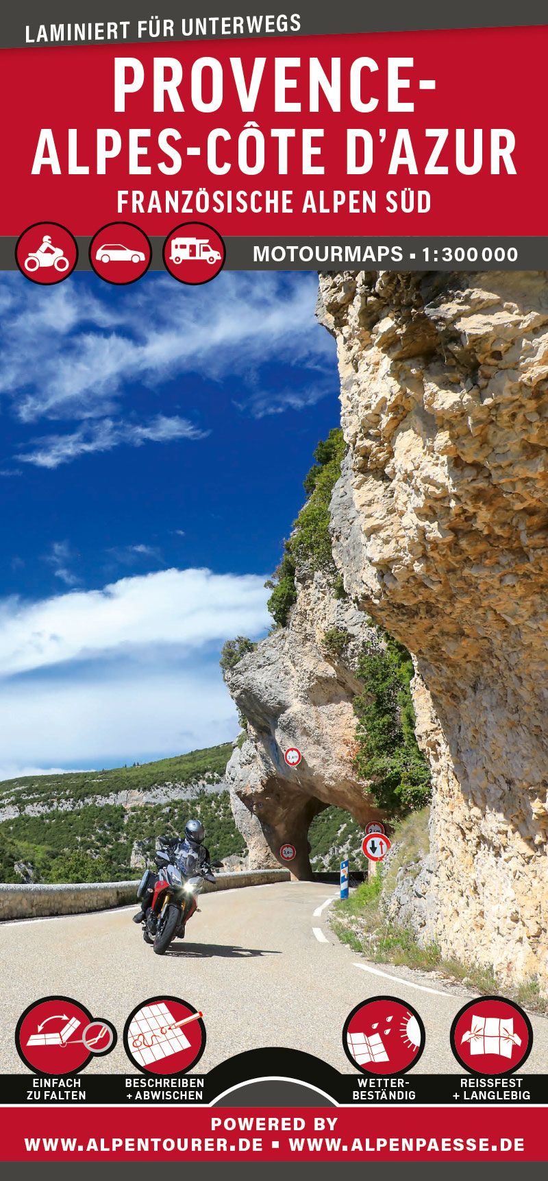 Cover: MoTourMaps PROVENCE-ALPES-Côte d’Azur (Französische Alpen Süd) 1:300.000