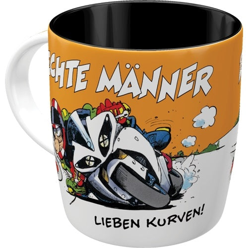 Cover: Tasse "Echte Männer lieben Kurven"