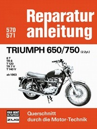 Triumph 650/750 (2Zyl.) ab 1963 - 6 T/ TR 6/ T 120/ TR 7V/ T140 V